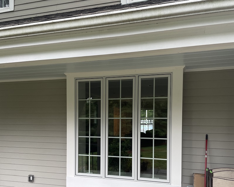 Pella window installation in New Canaan